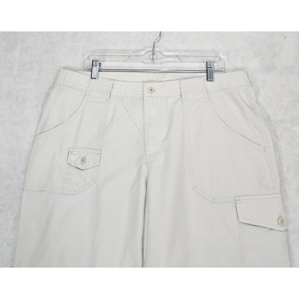 Columbia Cargo Shorts Womens 16 Bermuda Outdoor Stretch Beige XCO Khaki Hiking